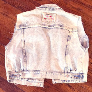 Vintage 80’s Cutoff Denim Vest Jacket Jordache